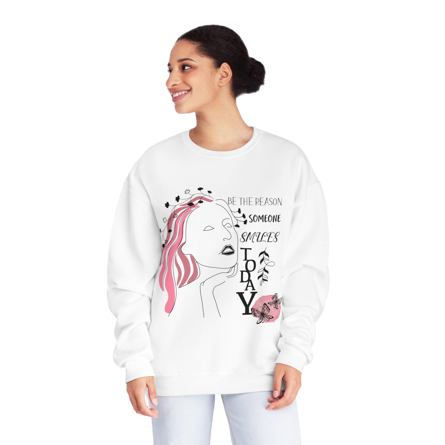 Be The Reason Someone Smiles Today, Crewneck Sweatshirt