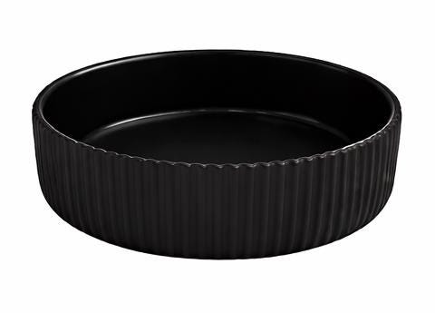 8" Hand-Crafted Ribbed Concrete Candle Bowl