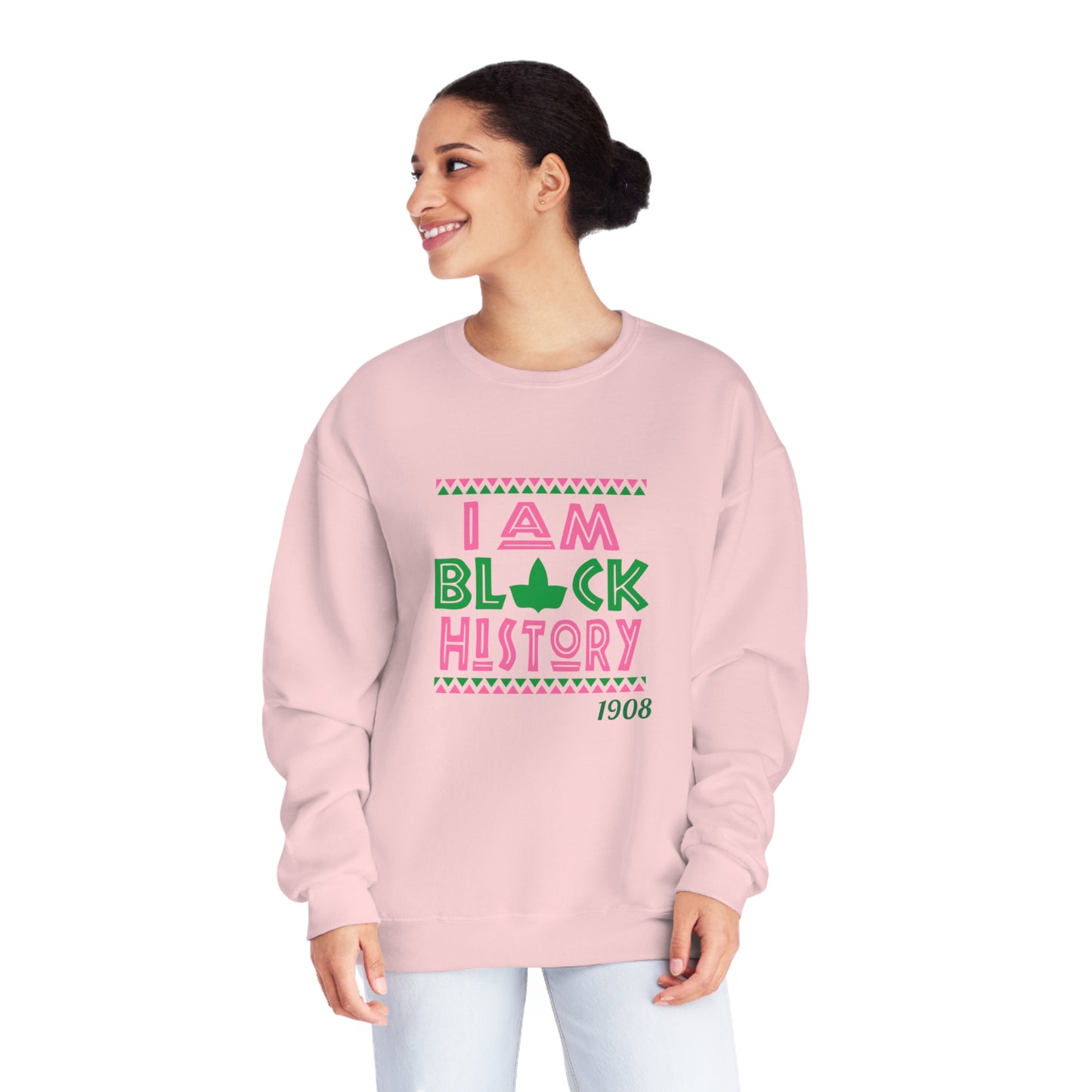 I Am Black History - AKA Inspired, Crewneck Sweatshirt