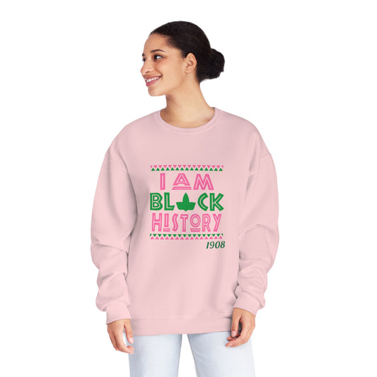 I Am Black History - AKA Inspired, Crewneck Sweatshirt