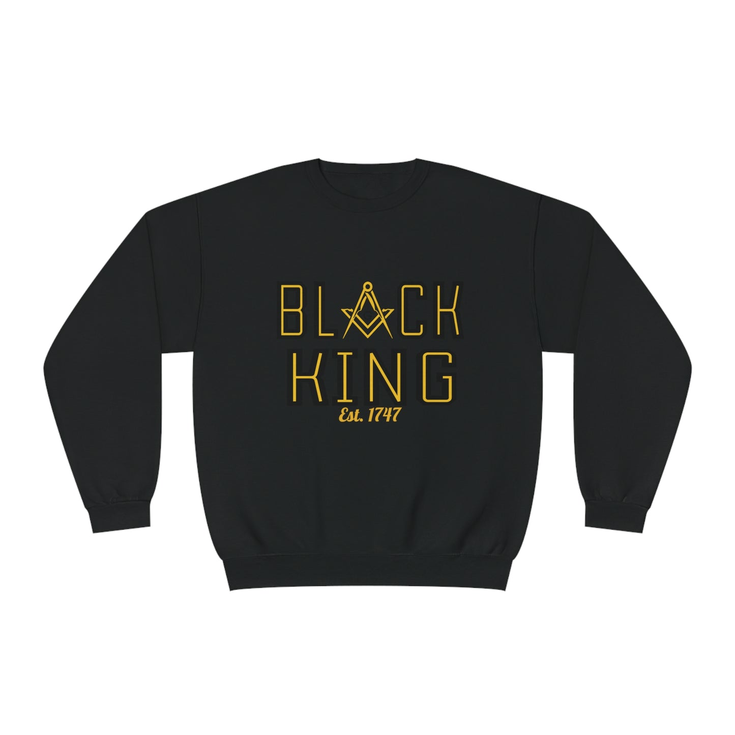 Black King - Freemasons Inspired, Crewneck Sweatshirt