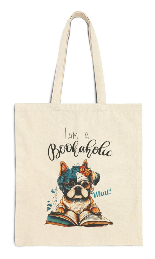 I'm A Bookaholic, White Tote Bag