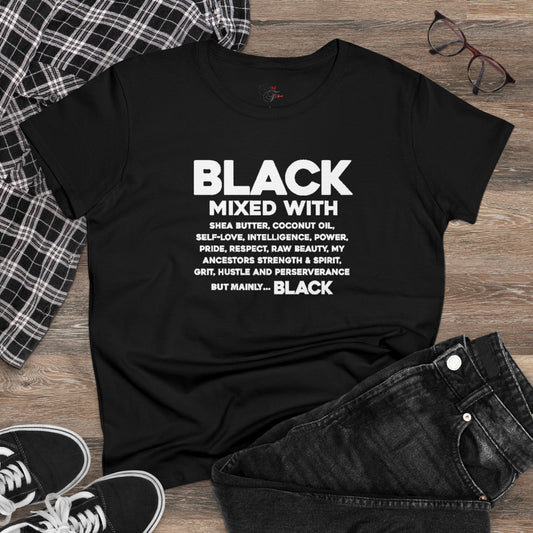 Black Mixed With, T-Shirt