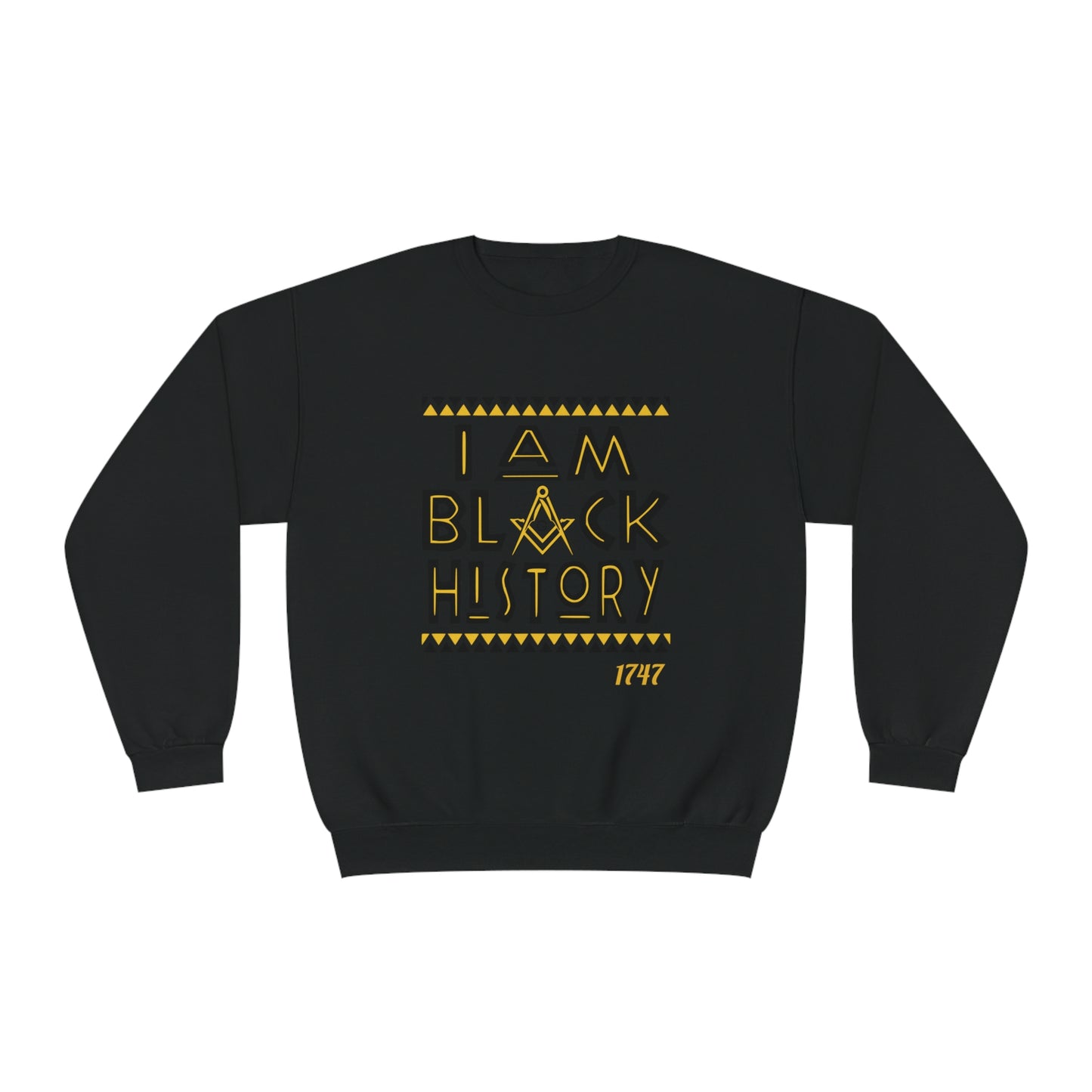 I Am Black History - Freemasons Inspired, Crewneck Sweatshirt