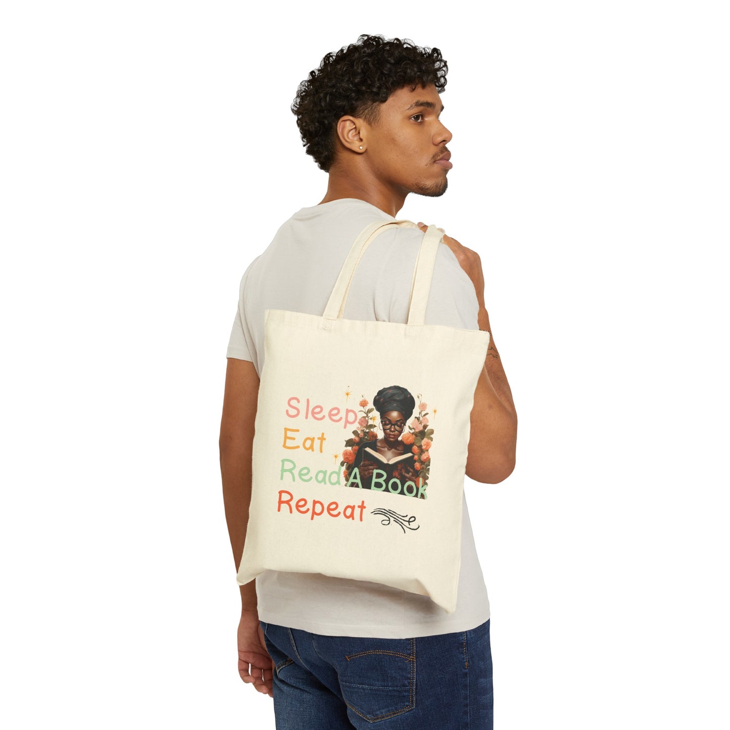 Sleep Eat Repeat, Tote Bag