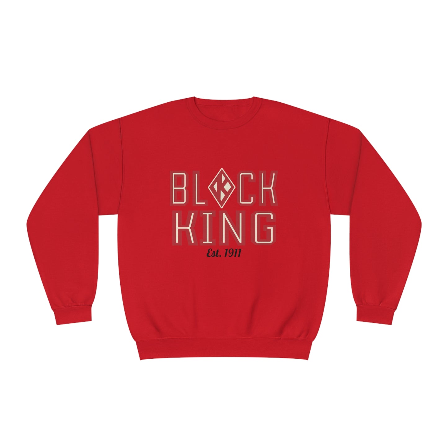 Black King - Kappa Inspired, Crewneck Sweatshirt