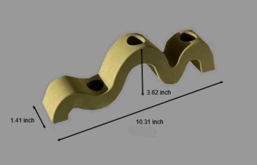 Designer Wave Candle Stand