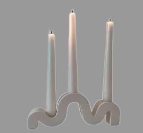 Designer Wave Candle Stand