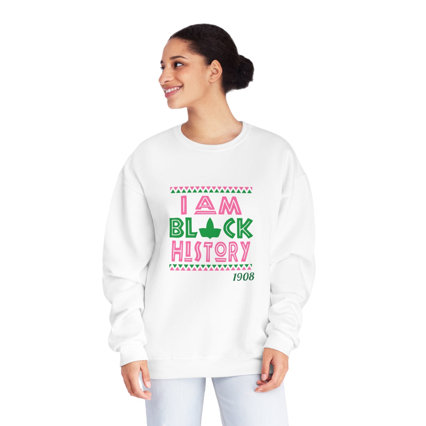 I Am Black History - AKA Inspired, Crewneck Sweatshirt