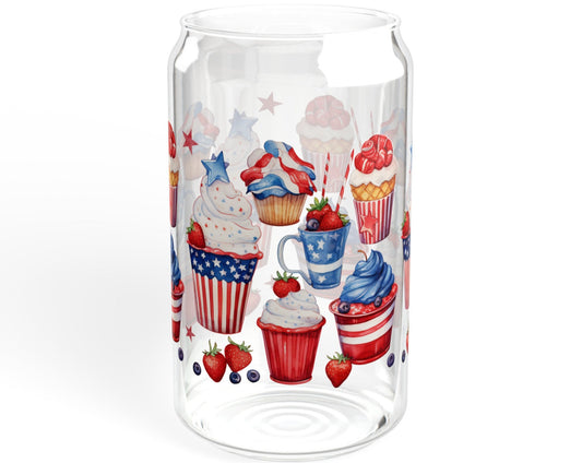 Patriot, Sipper Glass, 16oz