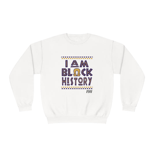 I Am Black History - Omega Inspired, Crewneck Sweatshirt