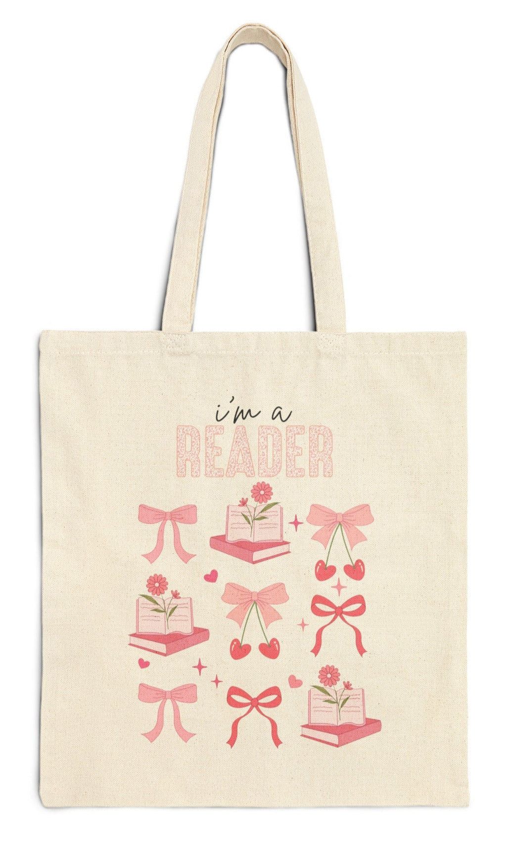 I'm A Reader, White Tote Bag