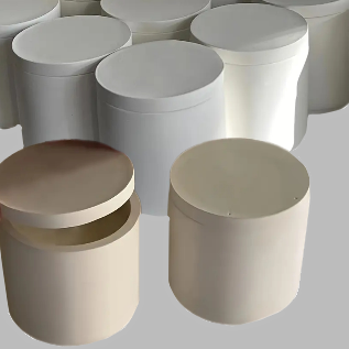 Stone Tube Jar with Lid