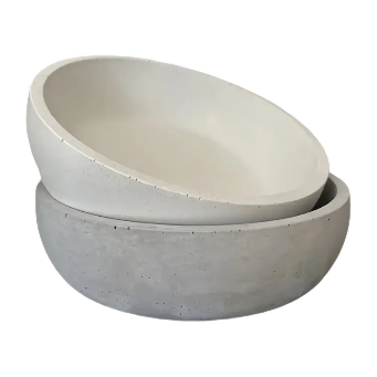 Round Cement Bowl (Large)