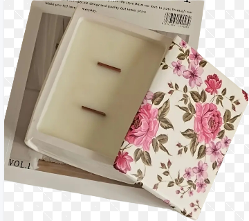 Heirloom Book Shaped Candle Vessels/Storage Box