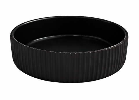 Round Ribbed High Side Bowl