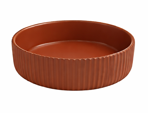 Round Ribbed High Side Bowl