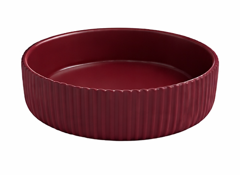 Round Ribbed High Side Bowl