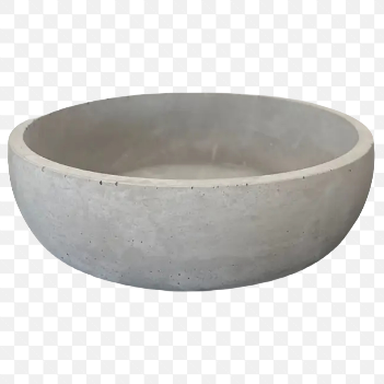 Round Concrete Bowl