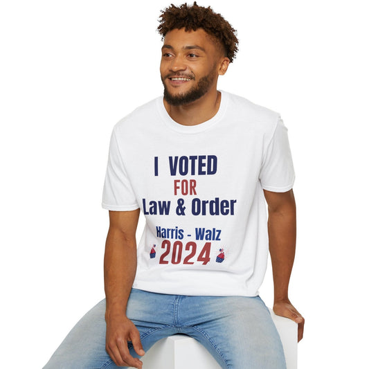 I Voted For Law & Order, T-Shirt