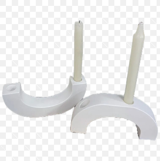 U-Shaped Concrete Candle Holder