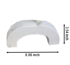 U-Shaped Concrete Candle Holder