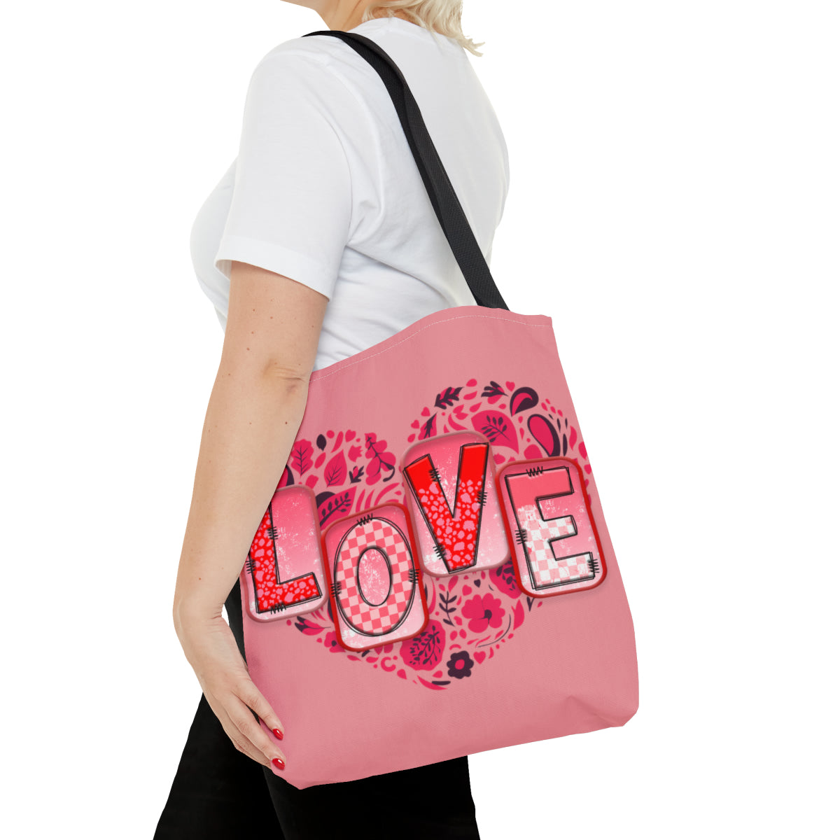 Love, Pink Tote Bag