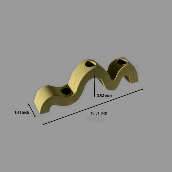 3 Tier Wavy Concrete Candle Holder