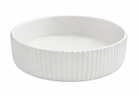 Round Ribbed High Side Bowl