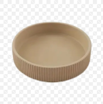 Round Ribbed High Side Bowl