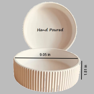 Round Ribbed High Side Bowl