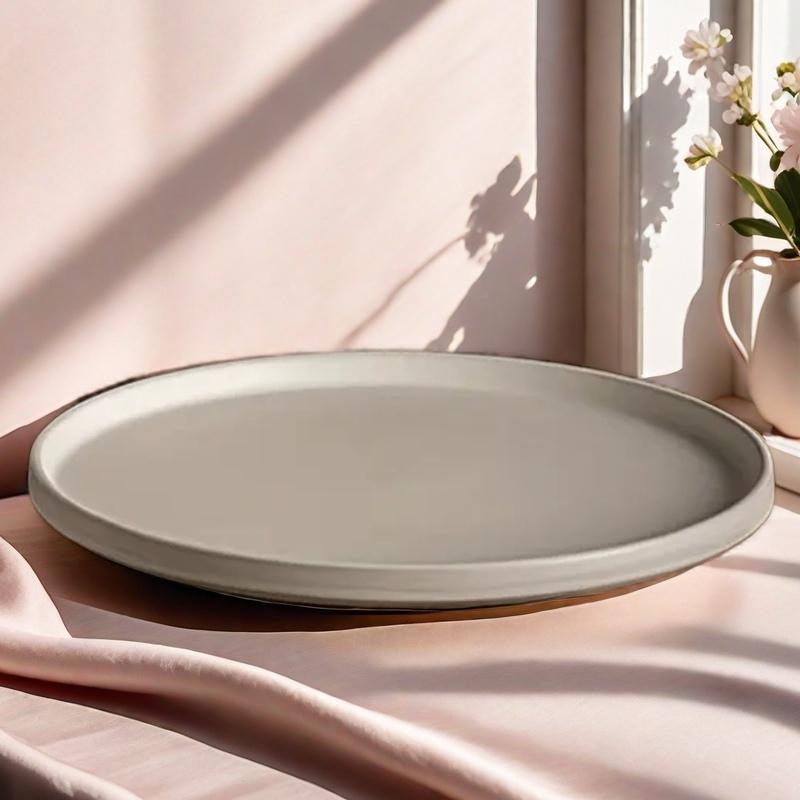 Hand Poured Round Serving Tray