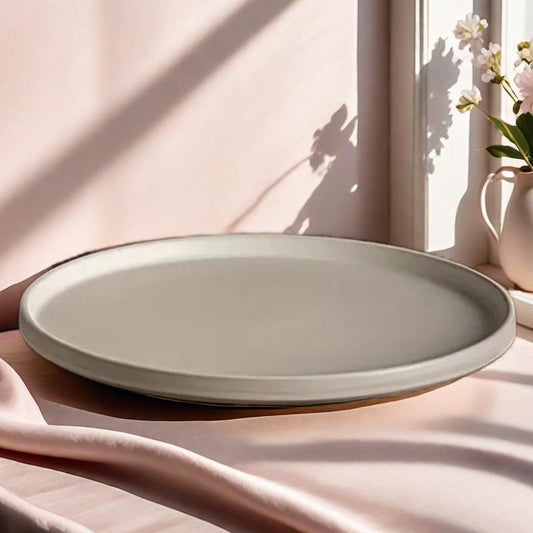 Hand Poured Round Serving Tray