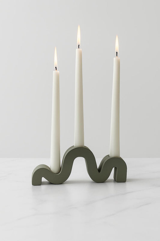 Designer Wave Candle Stand